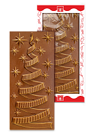 Шоколадная фигура "Новый год! Ёлка серпантин", молочный шоколад, 75 г