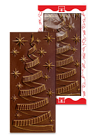 Шоколадная фигура "Новый год! Ёлка серпантин", тёмный шоколад, 75 г