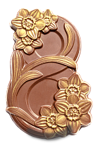 Шоколадная фигура "8 марта! Нарциссы" молочный шоколад, 100 г